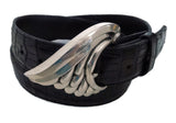 AL BERES #AB127S 1.5" VENICE WING "BUCKLE ONLY" IN .925 STERLING SILVER - AL BERES