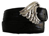 AL BERES #AB127S 1.5" VENICE WING "BUCKLE ONLY" IN .925 STERLING SILVER - AL BERES