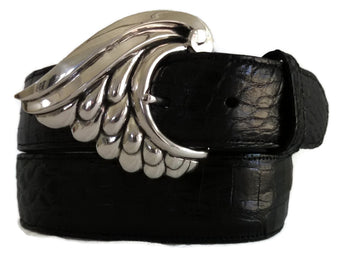 AL BERES #AB127S 1.5" VENICE WING "BUCKLE ONLY" IN .925 STERLING SILVER - AL BERES