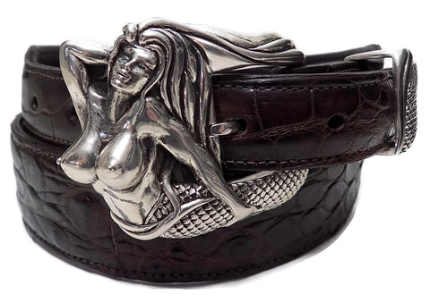 1” MERMAID 3 Piece Buckle Set in .925 Sterling Silver - AL BERES