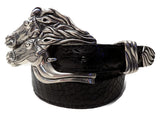1” TRIPLE CROWN RACE HORSES 3 Piece Buckle Set in .925 Sterling Silver - AL BERES