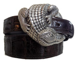 1.5" ALLIGATOR "Buckle Only" in .925 Sterling Silver - AL BERES