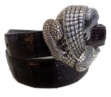 1.5" ALLIGATOR "Buckle Only" in .925 Sterling Silver - AL BERES