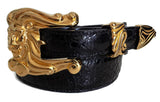 1” LEO THE LION 3 Piece Buckle Set in 18kt Gold Vermeil over .925 Sterling Silver - AL BERES