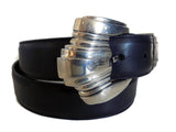 1½” MONTE CARLO 3 Piece Buckle Set in .925 Sterling Silver - AL BERES