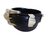 1½” MONTE CARLO 3 Piece Buckle Set in .925 Sterling Silver - AL BERES