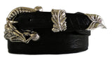 1” DRAGON 3 Piece Buckle Set in .925 Sterling Silver - AL BERES