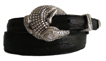 Style AB117S 3/4" .925 Sterling Silver 3 Piece Belt Buckle Set - AL BERES