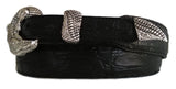 Style AB117S 3/4" .925 Sterling Silver 3 Piece Belt Buckle Set - AL BERES