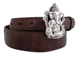 1” HINDU GANESHA Buckle with the Elephant Head in .925 Sterling Silver - AL BERES