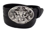1½” Oval HINDU GANESHA Buckle in .925 Sterling Silver - AL BERES