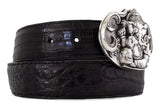 1½” Oval HINDU GANESHA Buckle in .925 Sterling Silver - AL BERES