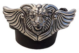AL BERES 1.5" LION WING Belt Buckle in .925 Sterling Silver - AL BERES