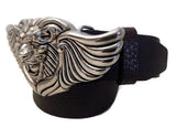 AL BERES 1.5" LION WING Belt Buckle in .925 Sterling Silver - AL BERES