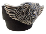 AL BERES 1.5" LION WING Belt Buckle in .925 Sterling Silver - AL BERES