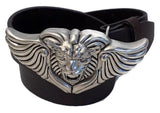 AL BERES 1.5" LION WING Belt Buckle in .925 Sterling Silver - AL BERES