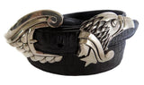 1” ROYAL EAGLE 2 Piece Buckle Set in .925 Sterling Silver - AL BERES