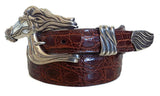 1” ARABIAN HORSE 3 Piece Buckle Set in .925 Sterling Silver - AL BERES