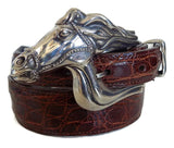1” ARABIAN HORSE 3 Piece Buckle Set in .925 Sterling Silver - AL BERES