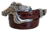 1” ARABIAN HORSE 3 Piece Buckle Set in .925 Sterling Silver - AL BERES
