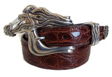1” ARABIAN HORSE 3 Piece Buckle Set in .925 Sterling Silver - AL BERES
