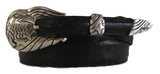 ¾” Freedom Eagle 3 Piece Buckle Set in Sterling Silver - AL BERES