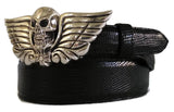 1” SKULL HEAD Buckle in .925 Sterling Silver - AL BERES