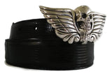 1” SKULL HEAD Buckle in .925 Sterling Silver - AL BERES