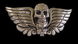 1” SKULL HEAD Buckle in .925 Sterling Silver - AL BERES