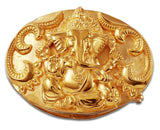 1½” Oval HINDU GANESHA Buckle in 18kt Gold Vermeil over .925 Sterling Silver - AL BERES